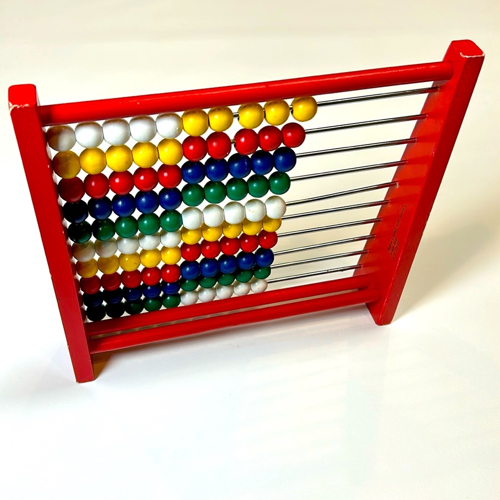 Eichhorn Wooden Abacus Kids Math Tot Learn STEM Play Educational Numbers Fun